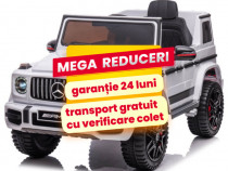 Masinuta ElectricaCopii 1-6 Ani Mercedes G63 AMG XL Roti Moi Alb