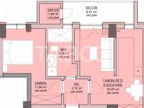 Apartament 43 mpu 2 camere cu lift zona Doamna Stanca Sibiu