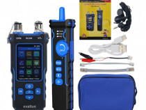 Powermetru optic cu tester cablu de retea, Exaltus®, Port Flash