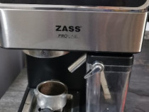 Espressor manual Zass ZEM10, 1350 W, 1.8 L, 16 bar, Argintiu