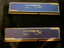 DDR3 - 2 sticks 4gb fiecare Hyper X blu