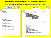 Matematica rezolvata pas cu pas pentru clasele 5-12