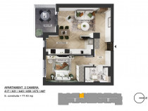 Apartament 2 camere | Pipera Plaza | Bloc Finalizat