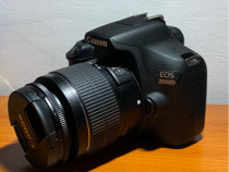 Canon 2000d + obiectiv kit 18-55mm