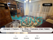 Crangasi | 3 Camere | 7/10 | 80mp | 3 balcoane | 2 bai | Ved