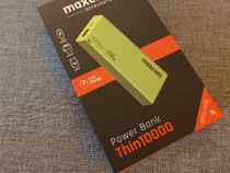 Acumulator extern Maxcom ACC+ THIN, Fast Charge, 10000 mAh, Verde