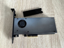 Adaptor AXAGON PCI-Express 3.0 x4 pentru dual M.2 SSD cu cooler activ