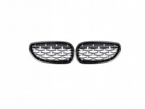 Grila Diamant cu Rama Neagra Lucioasa - BMW Seria 5 E60 (2004-2009)