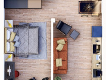 Apartament tip STUDIO, 44mp, parter, Subcetate City 2, DEZVOLTATOR.