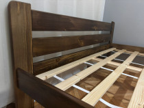 Cadru pat 160 x 200 cm, lemn + somiera + saltea