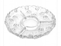 Farfurie din CRISTAL cu 4 separatoare, Diametru 31cm, Italia