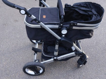 Carucior 2in1 Belecoo Dubla suspensie roata si cadru Geanta inclusa