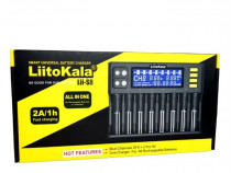 Lii-S8 8 sloturi, charger 12V/3A, adapter 12V Car Cable - LiitoKala