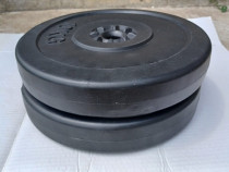 Discuri haltere gantere 10 kg, diametru gaura 25mm. Noi, 2 buc.
