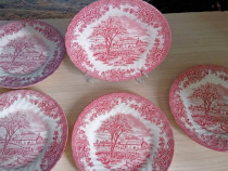 5 Farfurii portelan englezesc- CHURCHILL- Staffondshire England