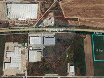 Teren industrial, 4 ha, la 20 de km de Bucuresti