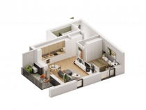 Apartament cu 2 camere &icirc;n P&acirc;rneava