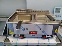 FRITEUZE CU 2 CUVE 2*8 L PE GAZ retea/sau butelie
