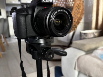 Canon EOS 4000 D + Obiectiv 18-55 mm + Trepied
