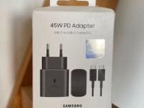 Incarcator Samsung 45W + cablu 5A, nou
