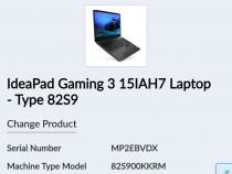 Laptop Lenovo IdeaPad Gaming 3