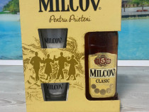 ZAREA CONIAC MILCOV 5 *, 0.5 L, alc 28 %, pachet cu 2 pahare