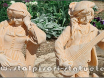 Set statuete muzicanți, galben patinat, model S69.