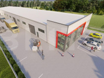 Hala moderna, acces din E576, birouri, 1658 mp utili, rampa