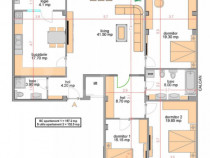 Apartament 4 camere, 132 mpu, bloc boutique cu lift, zona Ce