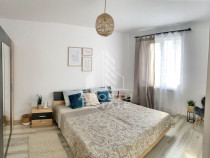 Apartament cu 2 camere complet mobilat si utilat la etaju...