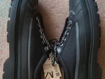 Pantofi sport bărbați cu șireturi, talpă caneluri ad&acirc;nci, mărimea 43