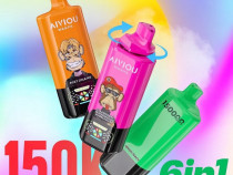 Vape 150k Pufuri cu 6 Arome + Ecran Inteligent