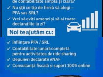 Ofer servicii de contabilitate pentru PFA-uri care fac Uber și Bolt