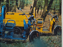 Motociclu electric cu banchetă rabatabilă / portbagaj