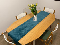 Set masă din bambus cu 4 scaune