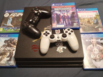 PS 4 PRO, 1TB, 2 controllere, 13 Jocuri, Galați