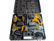 Trusa 4 unelte German Meister cu 2 acumulatori și incarcator 128, 8 Ah