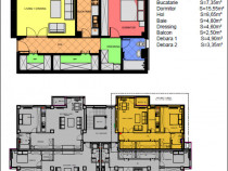 Proprietar apartament 2 camere,decomandat,loc parcare sub. Lupeni