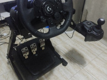 Volan Logitech g923+pedale+schimbator+suport