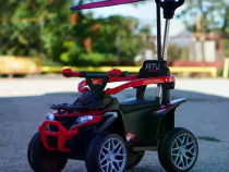 ATV electric cu maner 4 in 1, Kinderauto Hercules 35W 6V, RC #RED