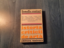 Istoria criticii de arta Lionello Venturi