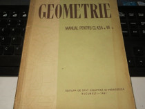 Geometrie Manual pt. Clasa a-VII-a A. Hollinger 1961