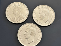 Lot 3 Monede Argint Canada 1936, etc