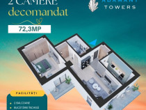 ADAMANT TOWERS | 2 camere | decomandat | 72.3mp | Nicolina - Iasi