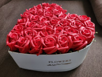 Trandafiri din sapun parfumati, Colorissima, 25 cm