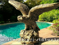 Statuetă vultur, acvilă, șoim, auriu patinat, model S35.