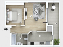 Apartament 2 camere,fix langa metrou,complex cu piscina