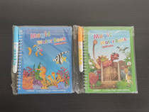 Set 2 carti de colorat reutilizabile - Magic Water Book