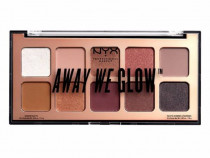 Paleta fard 10 culori NYX Away We Glow Lovebeam / Faisceau D`Amour