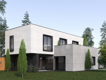 Casa concept designer modern, 240 mp utili, 420 mp teren, C?